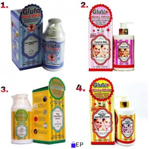 Types Of Gluta Wink White Lotion 